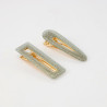Lot de 2 Barrettes à paillettes Argenté