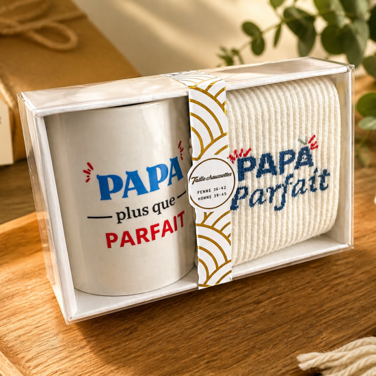 Original Männer-Geschenkset - Tasse und Socken mit Botschaft