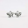 2 Small silver flower clips