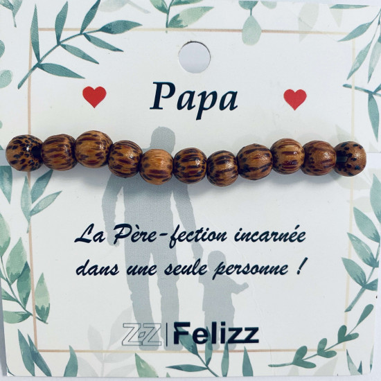 Fournisseur bijoux fantaisies, bracelets tendresse "Papa"- Felizz