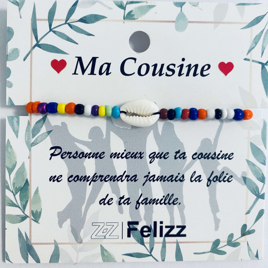 Fornitore di bigiotteria, braccialetti "Ma cousine" - Felizz