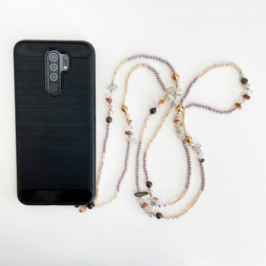 Grossiste bijoux de téléphone tendance, modèle long nude - Felizz
