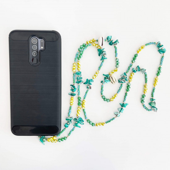 Grossiste bijoux de téléphone tendance, modèle long vert - Felizz