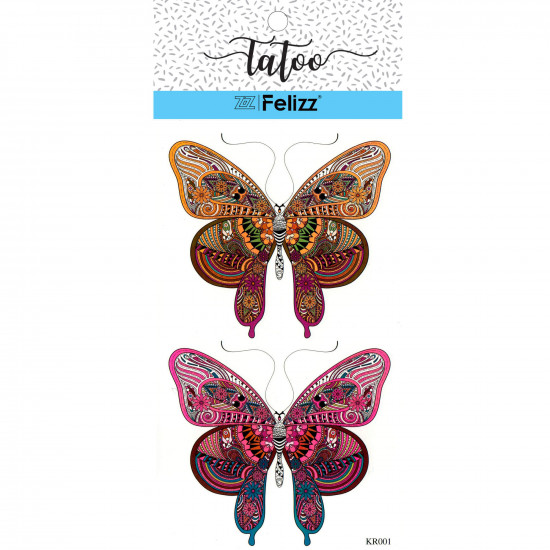 Grossiste tatouages éphémères, pour professionnels KR001- Felizz
