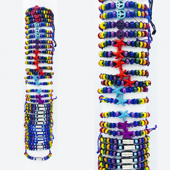 Grossiste bracelets fantaisies sur tube tendance, modèle GA2057
