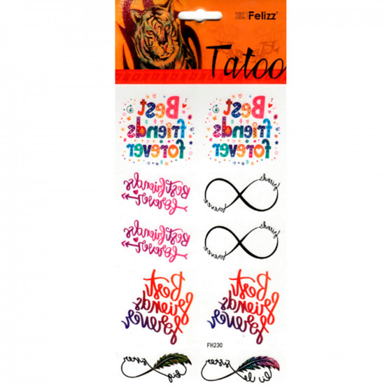 Ephemeral tattoo supplier, models for the whole family - Felizz