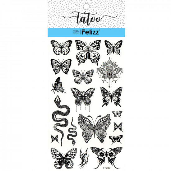 Wholesale ephemeral tattoos, for professionals FH239 - Felizz