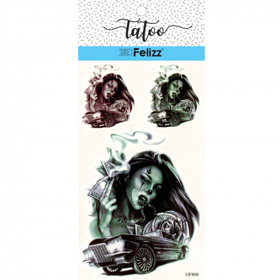 Tatuaggi effimeri all'ingrosso, per professionisti GF808 - Felizz