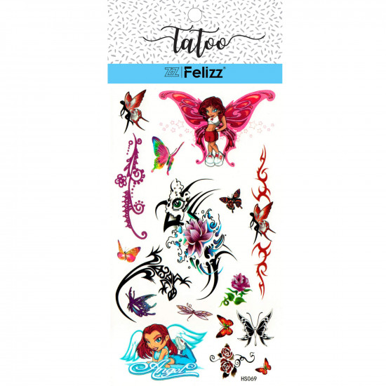 Tatuajes efímeros al por mayor, para profesionales HS069- Felizz