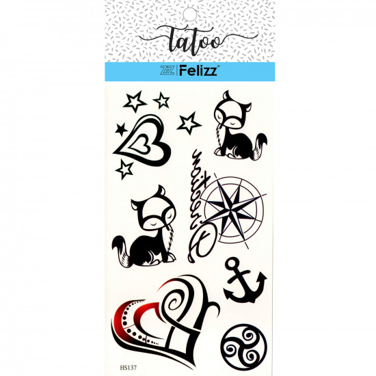 Wholesale ephemeral tattoos, for professionals HS137- Felizz
