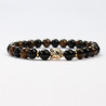 Mineralarmbänder Tigerauge und Obsidian 2