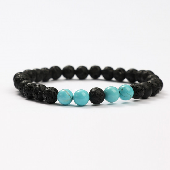 Mayorista joyas minerales, Pulseras minerales Piedra de Lava y Magnesita