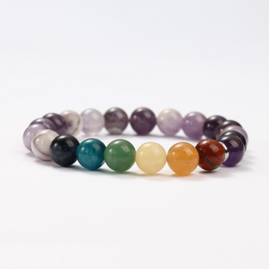 Wholesaler mineral jewelry, Amethyst and 7 chakras mineral bracelets