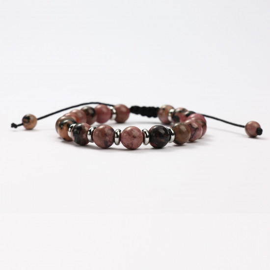 Grossista di gioielli minerali, bracciali minerali di rodonite 2