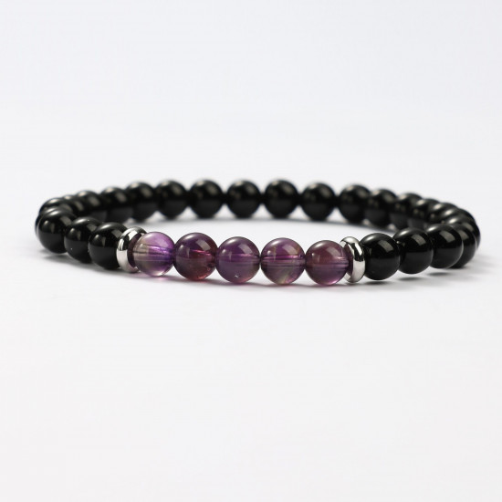 Großhändler für Mineralschmuck, Obsidian- und Amethyst-Mineralarmbänder