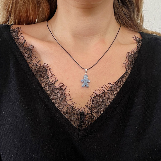 Proveedor de joyas minerales, collar niño sodalita
