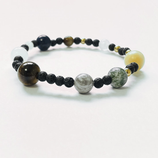 Mayorista joyas minerales, Pulseras minerales Solar system