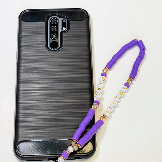 Grossiste accessoires smartphone, bijoux de téléphone "plage" violet