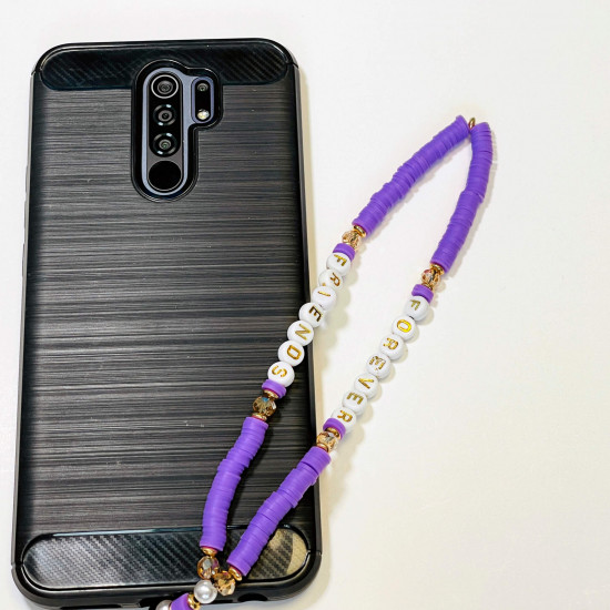 Großhändler Smartphone-Zubehör, Telefonschmuck "forever friends" violett