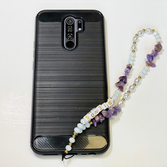 Grossiste accessoires smartphone, bijoux de téléphone "Friends" violet