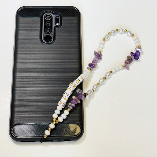 Grossiste accessoires smartphone, bijoux de téléphone "Forever" violet