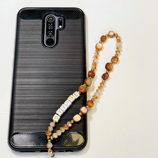 Mayorista de accesorios para smartphone, joyas para teléfono "Voyage" naranja