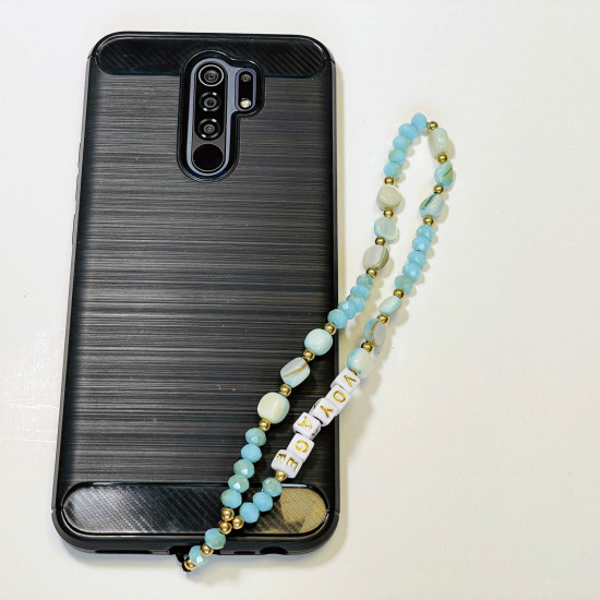 Mayorista de accesorios para smartphone, joyas para teléfono "Voyage" azul