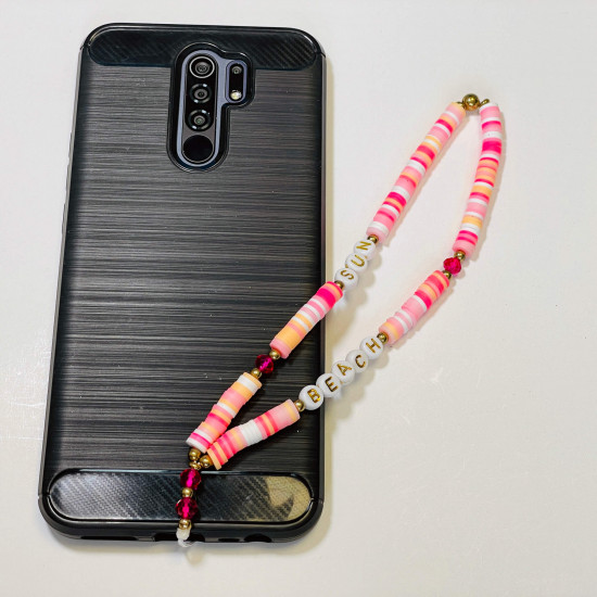 Großhändler Smartphone-Zubehör, Telefonschmuck "Sun beach" pink
