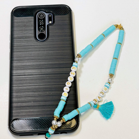 Mayorista de accesorios para smartphone, joyas para teléfono "Rêves Espoir" azul