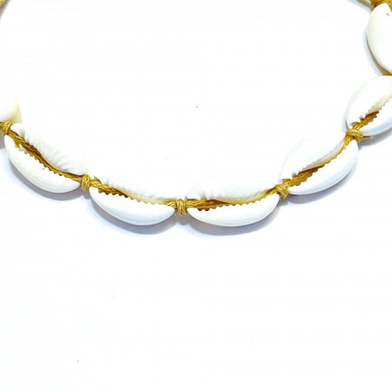 Wholesaler quality costume jewelry, shell bracelet hazelnut string